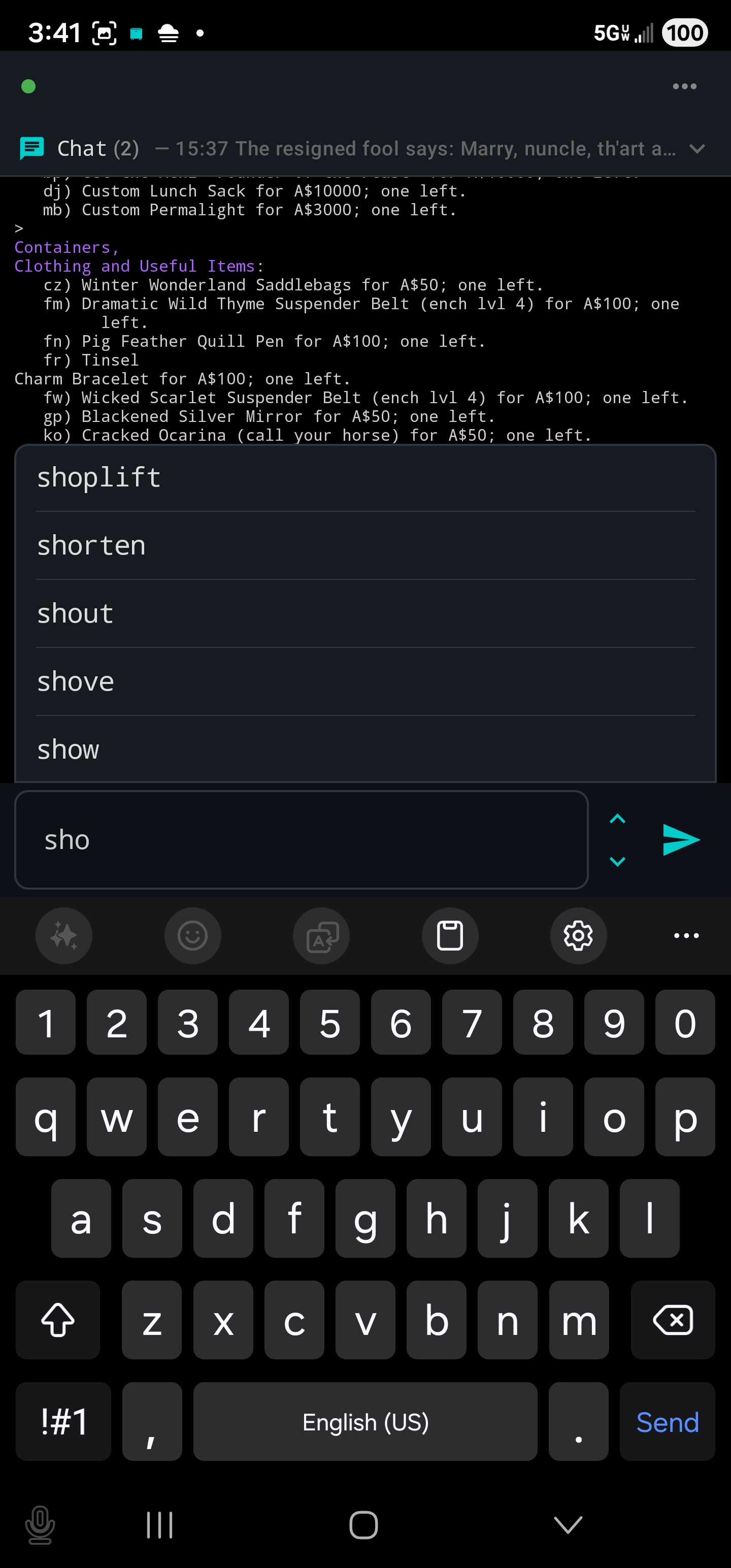Luggage screenshot